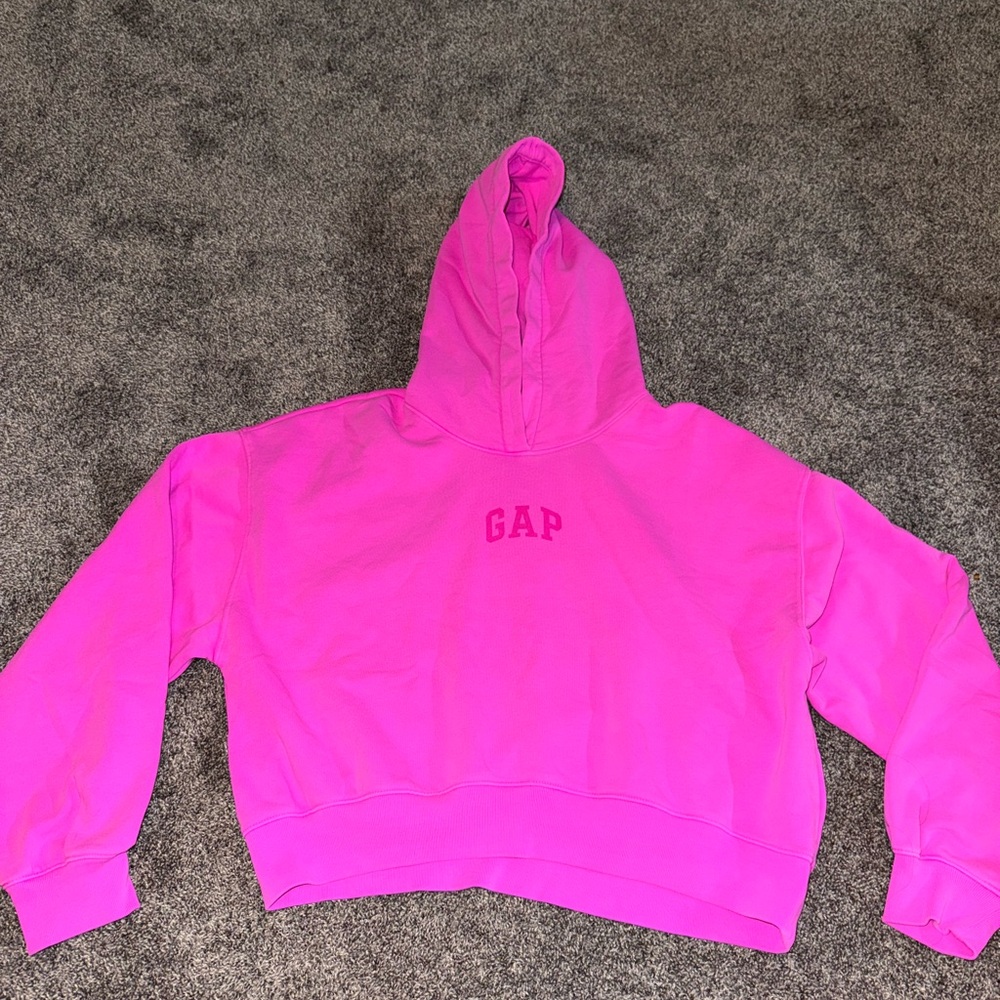 GAP Vibrant Pink Pullover Hoodie